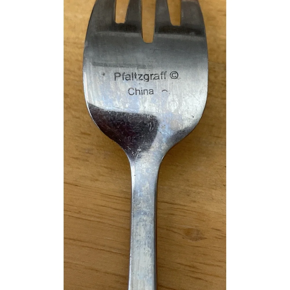 Pfaltzgraff Stainless Steel 1 Salad Fork 3 Dinner Replacement Long Skinny Handle